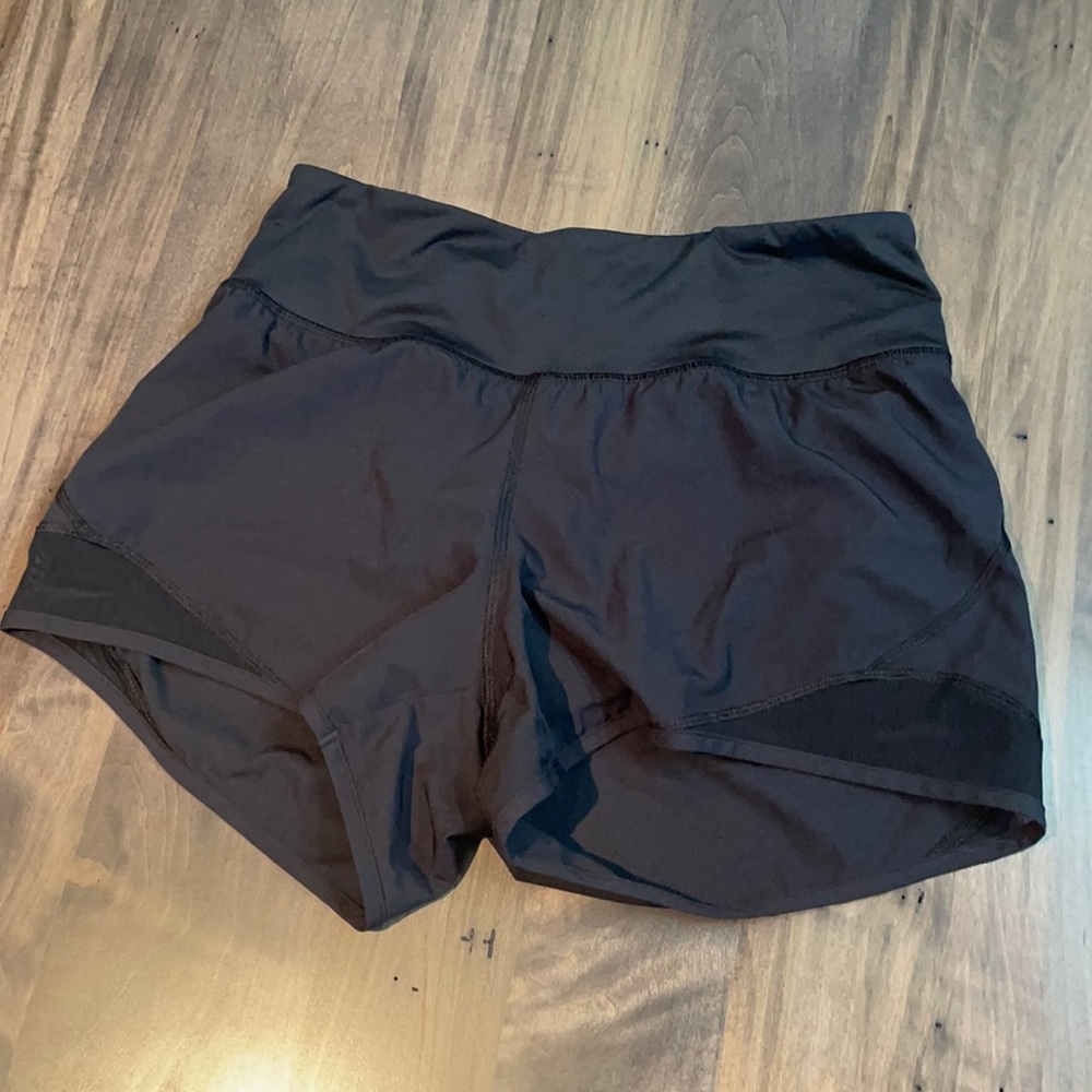 Old Navy Active shorts with mesh detail and inner liner.